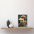 thumbnail image 2 of Mushroom Fungi Watercolour Painting Magical Forest Pastel Clover Field Kitchen Artwork Framed Wall Art Print A4, 2 of 4