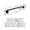 thumbnail image 6 of Amerock Revitalize Oil-Rubbed Bronze 18 inch (457mm) Towel Bar, 6 of 8