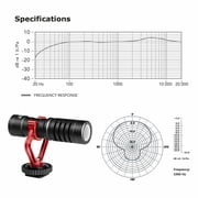 BOYA BY-MM1 Mini Cardioid Microphone Metal Electret Condensor Video Mic 3.5mm Plug for Smartphone Tablet PC DSLR Camera