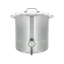 CONCORD Stainless Steel Home Brew Kettle Stock Pot (Weldless Fittings) (80 QT/ 20 Gal)