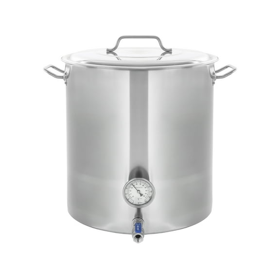 CONCORD Stainless Steel Home Brew Kettle Stock Pot (Weldless Fittings) (80 QT/ 20 Gal)