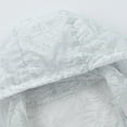 thumbnail image 6 of Men's Summer New Lightweight Jackets Unisex Sun Protection Hooded Coat Long Sleeve Sports Outdoor Hiking Zipper Coats with Pockets White M, 6 of 9