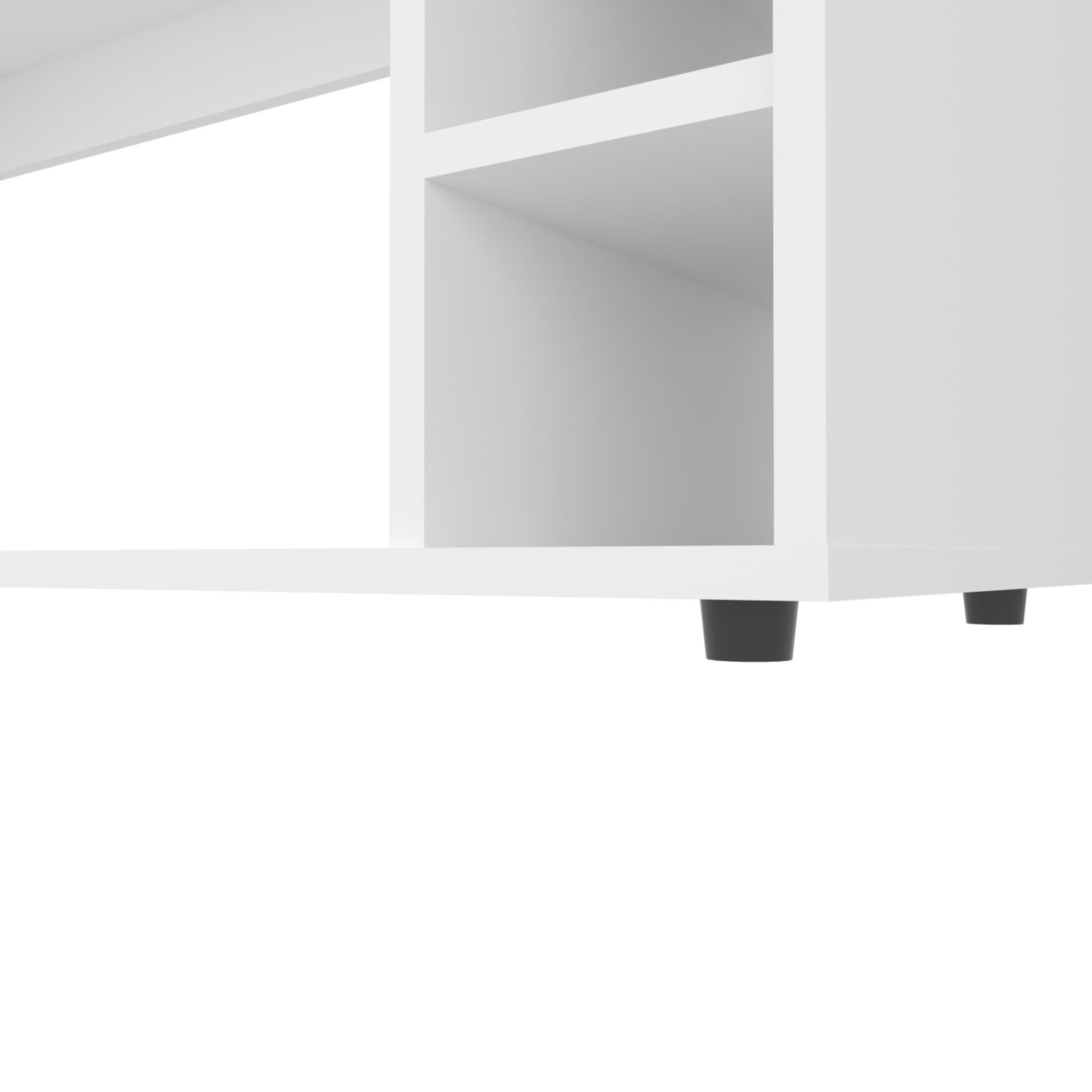 TV Stand for 70" Screen with Open Storage Cube