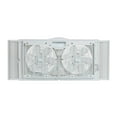 EZ Chill 9" Deluxe Reversible Twin Window Fan with Remote White