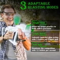 thumbnail image 6 of Teqhome Glow-in-The-Dark Gel Ball Blaster 170-250 FPS 150FT Range 3 Firing Modes 6000 Gellets for Outdoor Backyard Play Ages 14+ (Green), 6 of 11
