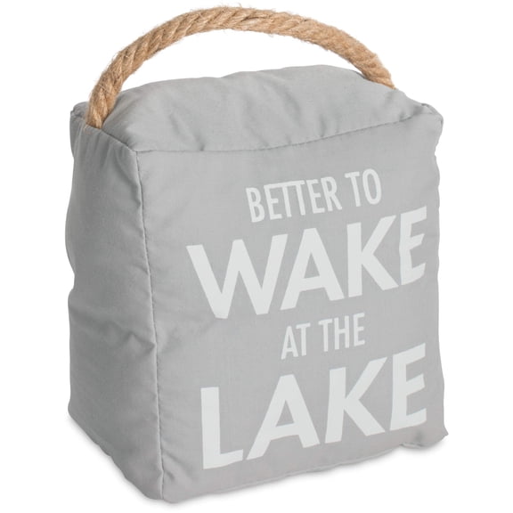 Pavilion Gift Company Door Stopper, 5" x 6", Gray