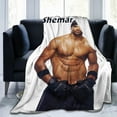 thumbnail image 2 of Blanket Shemar Actor Moore Throw Flannel Blankets Warm Soft Cozy Fuzzy Blanket for Bed Sofa Couch Camping Travel Gift Blankets for All Seasons 60"x50", 2 of 6