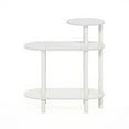 thumbnail image 5 of Furinno Turn-N-Tube 3-Tier Oval Sofa Side Table, End Table with Open Shelves, White/White, 5 of 6