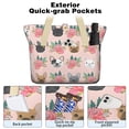 thumbnail image 2 of Tote Bag for Women - Pink French Bulldog Flowers Florals Shoulder Bag - Large Utility Work Duffle Bag with Zipper Handbag for Travel, Work, Sprots, 2 of 5