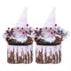 thumbnail image 2 of Adorno de Navidad Ganfancp 2Pc Espuma Santa Claus Muñeco de Nieve Decoraciones Hotel Mall, 2 of 6