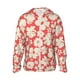 thumbnail image 1 of Fotbe Beige Flowers Chaqueta con Protección Solar UPF 50+ para Hombre y Mujer, Camisa con Capucha y Bolsillos-Small, 1 of 7