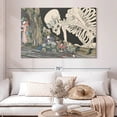 thumbnail image 2 of Elephant Stock Japanese Skeleton Wall Art - Horizontal Canvas Wall Art - Living Room Wall Decor - Fantasy And Sci-fi Canvas - Gray And Black Decor By Utagawa Kuniyoshi - 51" x 34", 2 of 8