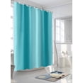 thumbnail image 3 of Fsddascl Turquoise Ombre Shower Curtain Set - Small 36" x 72" Washable Bathtub Curtain with 12 Hooks, Modern Abstract Art Waterproof Fabric Stall Shower Curtains for Bathroom/Bathtub Décor, 3 of 6