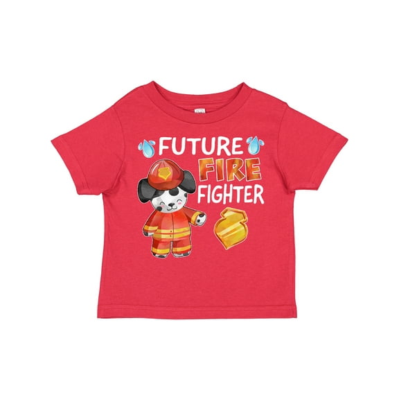 Inktastic Future Fire Fighter with Cute Dalmatian Dog Boys or Girls Toddler T-Shirt