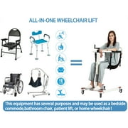 Patient Lift Transfer Chair, Patient Lift for Home Portable car Lift Transfer Lift Wheelchair Bedside commode