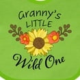 thumbnail image 4 of Inktastic Granny's Little Wild 1 with Beautiful Sunflower Boys or Girls Baby Bib, 4 of 4