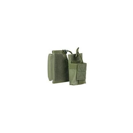 NcStar CVSRMP2925G Stock Riser With Mag Pouch-Green