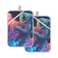 thumbnail image 7 of Yayeee Pot Holders Kitchen Heat Resistant with Pocket 7"x9.8" Cotton Oven Cooking Hot Pads, Space Astronaut, 7 of 7