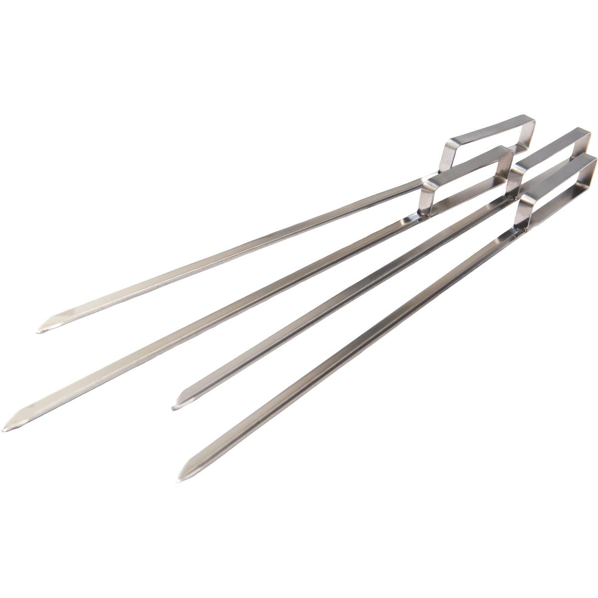 GrillPro 4Piece Stainless Steel V Skewer