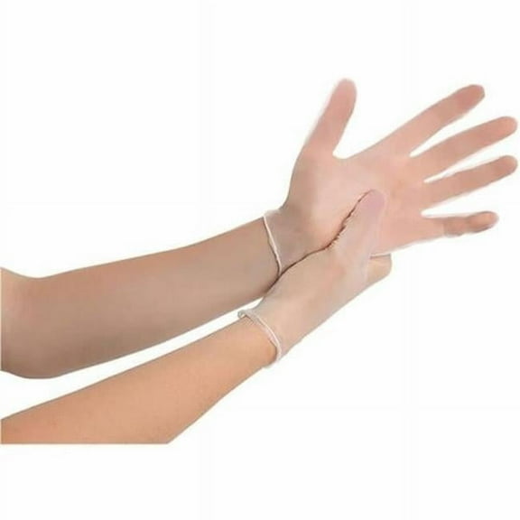 Remcoda RMLVIN101M Powder-Free Disposable Vinyl Gloves, Clear - Medium - Case of 100