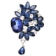 thumbnail image 1 of Broches, Broches Portátiles De Flores De Cristal De Imitación Azul De 2,5 Pulgadas Para Mujeres Para Uso Diario Para Fiestas De Vacaciones ANGGREK FC1511, 1 of 8