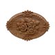 thumbnail image 1 of Flower tallado Apliques de madera natural for muebles Muebles sin pintar Molduras de madera Descalen Estatuilla decorativa, 1 of 7