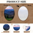 thumbnail image 3 of Canvas Wall Art Scenic Blue Ridge Parkway Appalachians Smoky Mountains Spring Modern Oval Framed Canvas Prints Vintage Wall Hanging Decor for Home Decorations 8.6"x11.4", 3 of 7