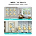 thumbnail image 6 of Window Privacy Film Lemon Fruit Stained Glass Window Film Decorative Sun Block Window Cover Botanical Leaves Country Blue Art Window Clings Static Adhesive Sticker for Bathroom 17.7"x39.3", 6 of 7