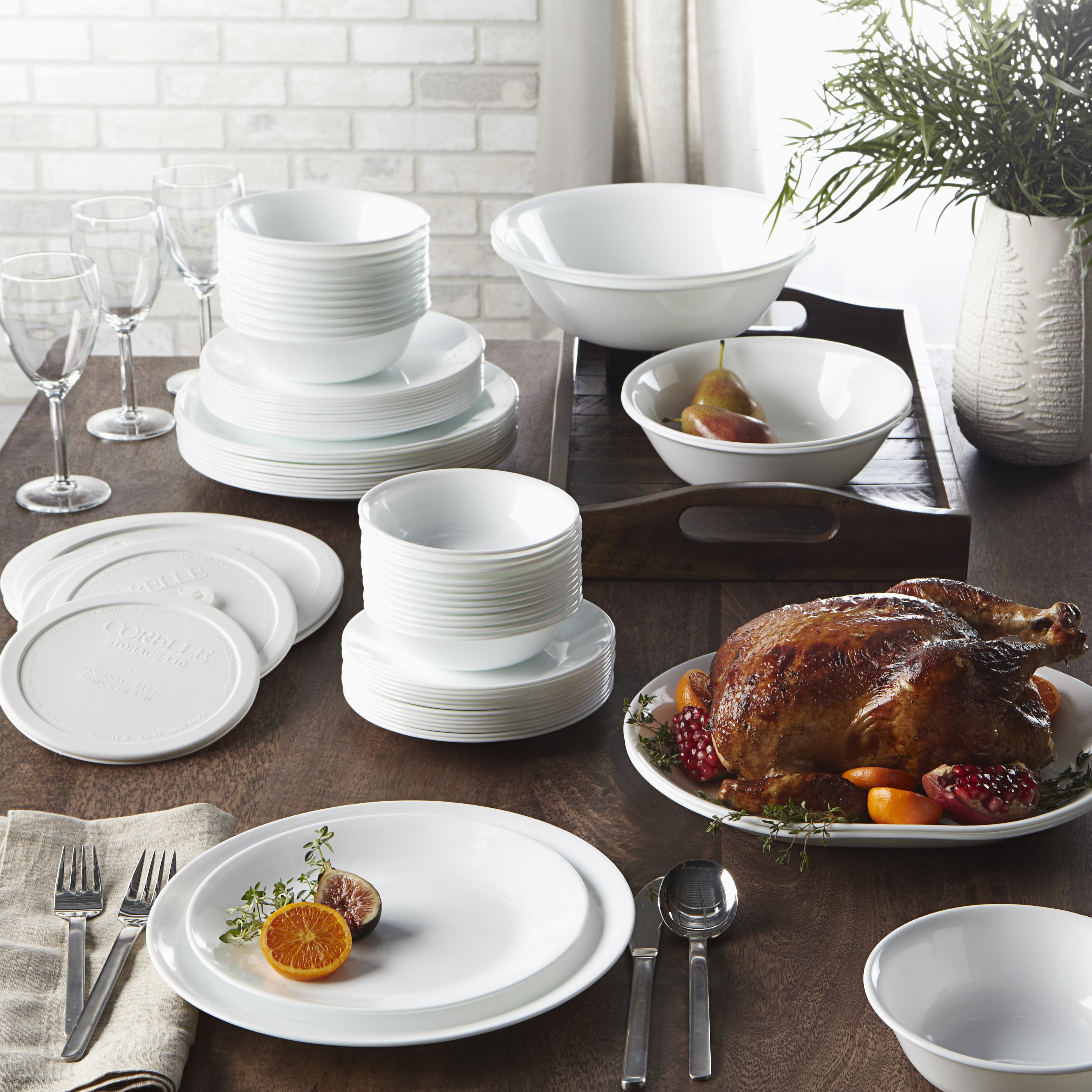 Free Shipping! Corelle Winter Frost White Inch Glass Salad