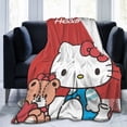 thumbnail image 6 of Hello Kitty Blanket, Super Soft Throw Blanket, Cozy Flannel Blankets For Boys Girls, Warm Blankets For Couch Sofa Bed, 50"X40", 6 of 9