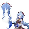 thumbnail image 1 of Disfraz de Genshin Impact Ganyu para Cosplay, mono con diadema, cuerno, Genshin Gan, Yu, conjunto completo, 1 of 4