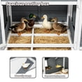 thumbnail image 5 of Outdoor 2 Story Duck Coop with 4 Nesting Boxes, Predator Proof Duck House for 4-6 Ducks, 66.2",White & Gray, 5 of 7