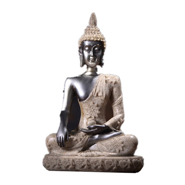AKEGAMN Statue Miniature Décor – Maison en Résine Zen pour Salon et Entrée Matériau de Haute Qualité: Fabriqué en Résine, Assurant une Beauté Durable et une Résistance à l'Usure. Design Zen Élégant : Caractéristiques