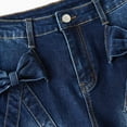 thumbnail image 5 of Wxirdiow Little Girls Jeans Flare Jeans for Girls Bell Bottom Stretch High Waist Denim Pants Cute Y2k Streetwear with Pockets Blue Size,12-13 Years, 5 of 9