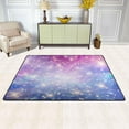 thumbnail image 2 of SKYSONIC Galaxy Fantasy Bling Non-Slip Area Rug, Shiny Glitter Floor Carpet Comfort Floor Mats Decor for Indoor Front Porch Living Room Bedroom Kitchen, 36"x24", 2 of 5