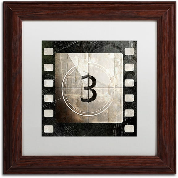 Trademark Fine Art "Vintage Countdown III" Canvas Art by Color Bakery White Matte, Wood Frame