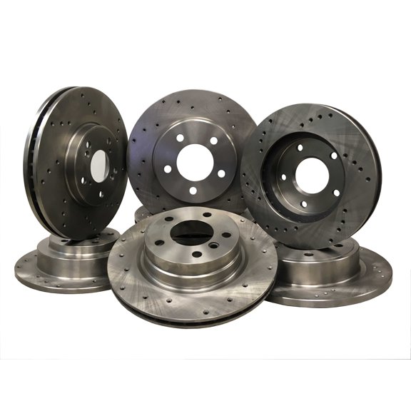 3286D Front Drilled Brake Rotor pair of 2