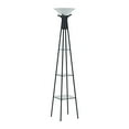 thumbnail image 2 of Coaster Furniture Torchiere Floor Lamp with Clear Glass Shelving, 2 of 2