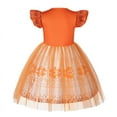 thumbnail image 4 of Benylion Girls Adventure Princess Dresses Moana Toddler Kids Costume Short Flutter Sleeve Tulle Dress up Cosplay Theme Party Outfit for 7-8 Years, 4 of 6