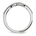 thumbnail image 2 of Solid 14k White Gold Diamond V Ring (1.5mm) (1/6ct.) - Size 9, 2 of 5