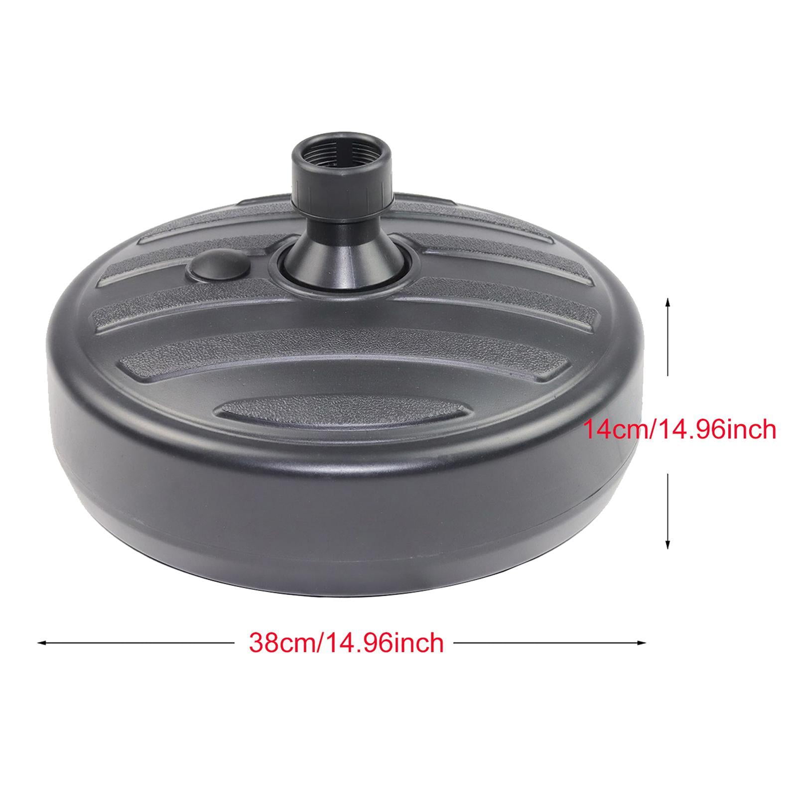 Fillable Umbrella Umbrella Stand can be filled with Water or - Parasol Base for Terrace, Balcony and Yard, Black