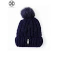 thumbnail image 2 of Luxtrada Womens Winter Hat Warm B Letters Knitted Hat Thick Beanie Cap & Scarf for Winter Knit Ski Beanies Outdoor Sport Hats (Blue), 2 of 6