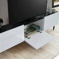 thumbnail image 2 of HomeStock Artisanal Abode Floating TV Stand, TV Stand up to 75 inch TV, Floating TV Stand Wall Mounted, Floating Entertainment Center, Floating Shelf for Under TV, Floating TV Console-Color:White and, 2 of 6