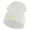 White, variant on Plain Yellow Fish Sealife Embroidered Iron On Patched 12 Inch Long Knitted Beanie - Black OSFM