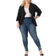 thumbnail image 2 of Cárdigan Plus Size Agnes Orinda para Mujeres, Suave, de Manga 3/4, Abierto, Corto, Shrug, Bolero, Cárdigans, Chaqueta 3X Negro, 2 of 6