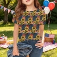 thumbnail image 2 of CCRFTGI 250th Anniversary Usa Shirt for Kids Boys Girls Size 10-12 Patriotic 4th Of July Cute Tops American Flag Butterfly Outfits Red White and Blue Summer Shirts 1776 Tee Tops Yellow 11-12 Years, 2 of 7
