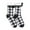 Black, variant on MZXELPRJD No Show Socks Womens Autumn Winter Christmas Black Red Plaid Pattern Plush Insulation Anti Slip Floor Socks, Low Cut Socks Women Red