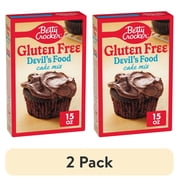 (2 pack) Betty Crocker Gluten Free Devil's Food Cake Mix, 15 oz.