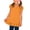 Orange, variant on Girls T Shirt Bubble Short Sleeve Crewneck Cotton Comfy Cute Tees Summer Ruffle Tops for Kids Teens 1-15 Years