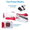 thumbnail image 2 of TAPDRA Mini Sewing Machine Handheld Complete Kit Dual Power AA DC Simple Use Travel Mending Beginner DIY Craft Red Plastic Metal, 2 of 8